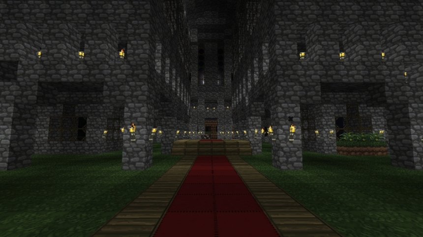 Unfinished interior picture of St. Kilometer Cathedral